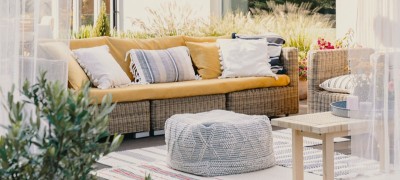 Open-air living rooms, an outdoor home
